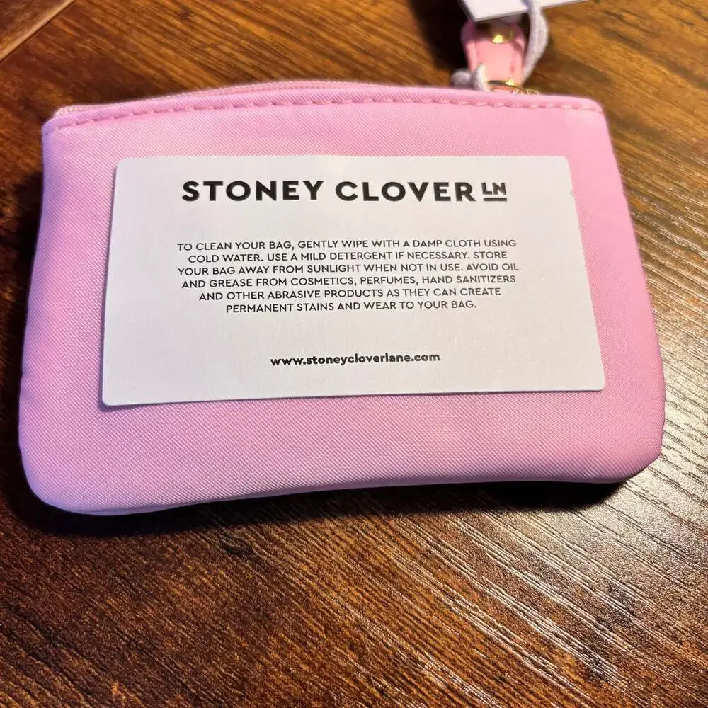 Stoney Clover Lane Pink‎ Zipped Card Case